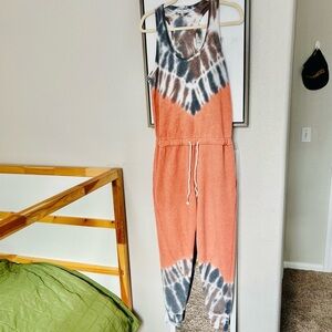 Young Fabulous & broke tie dye Jumpsuit Lounge Wear Size Medium